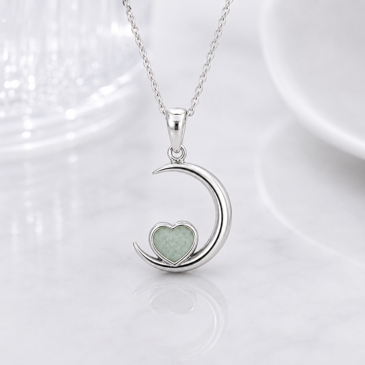 Moonlit Heart Pendant