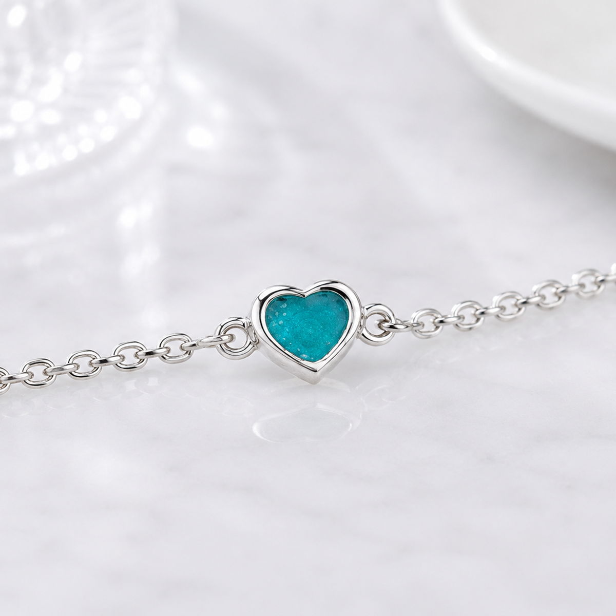 Adjustable Heart Keepsake Bracelet