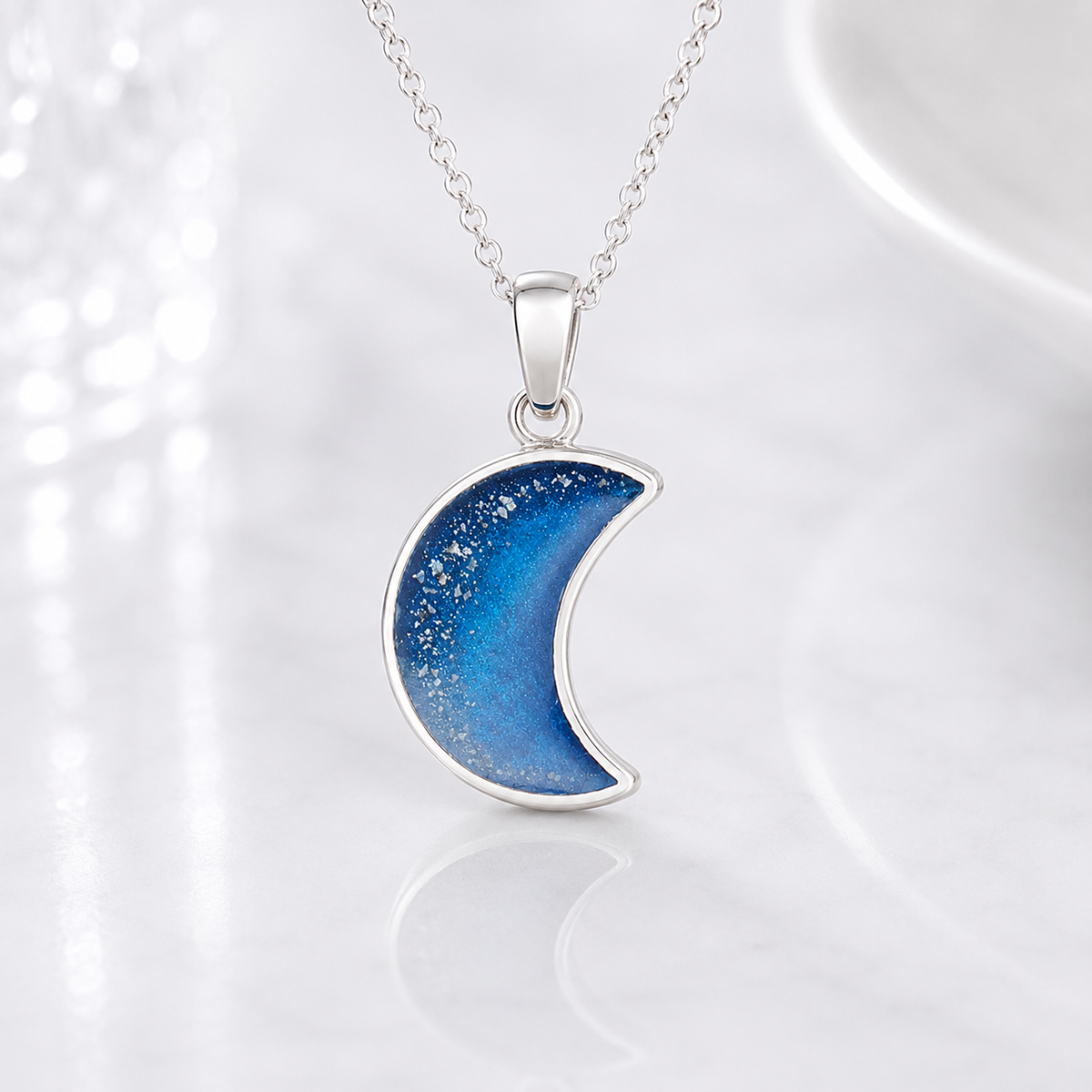 Crescent Moon Keepsake Pendant