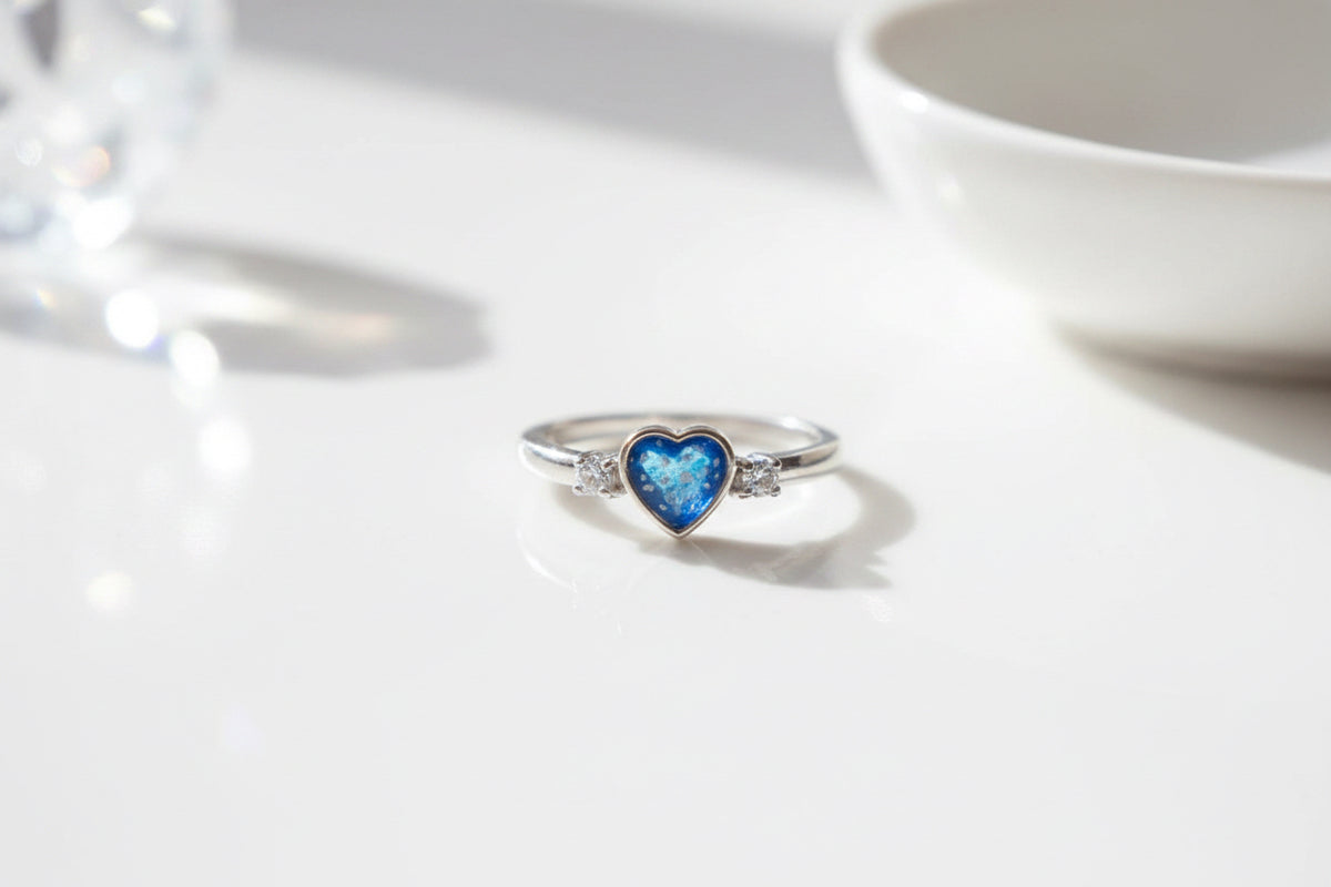Heart Solitaire Ring