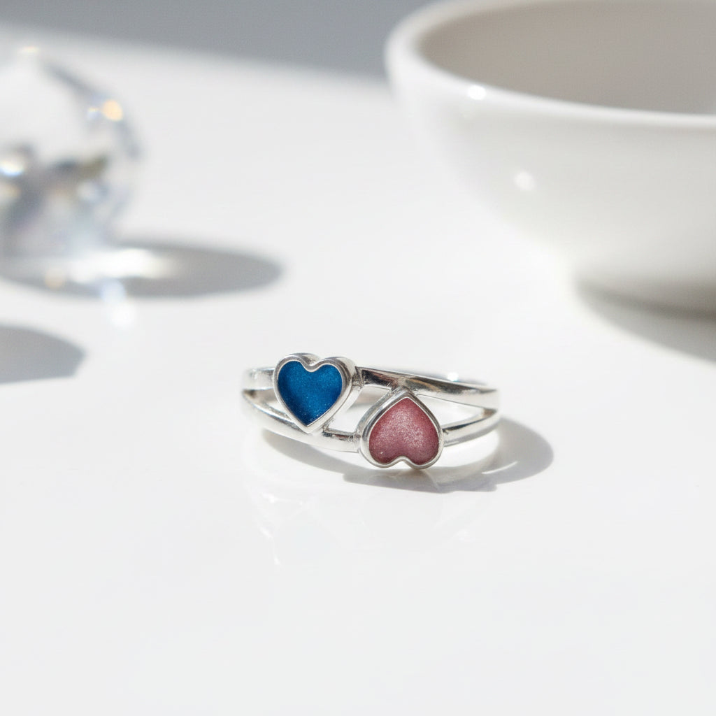 Linked Heart Ring