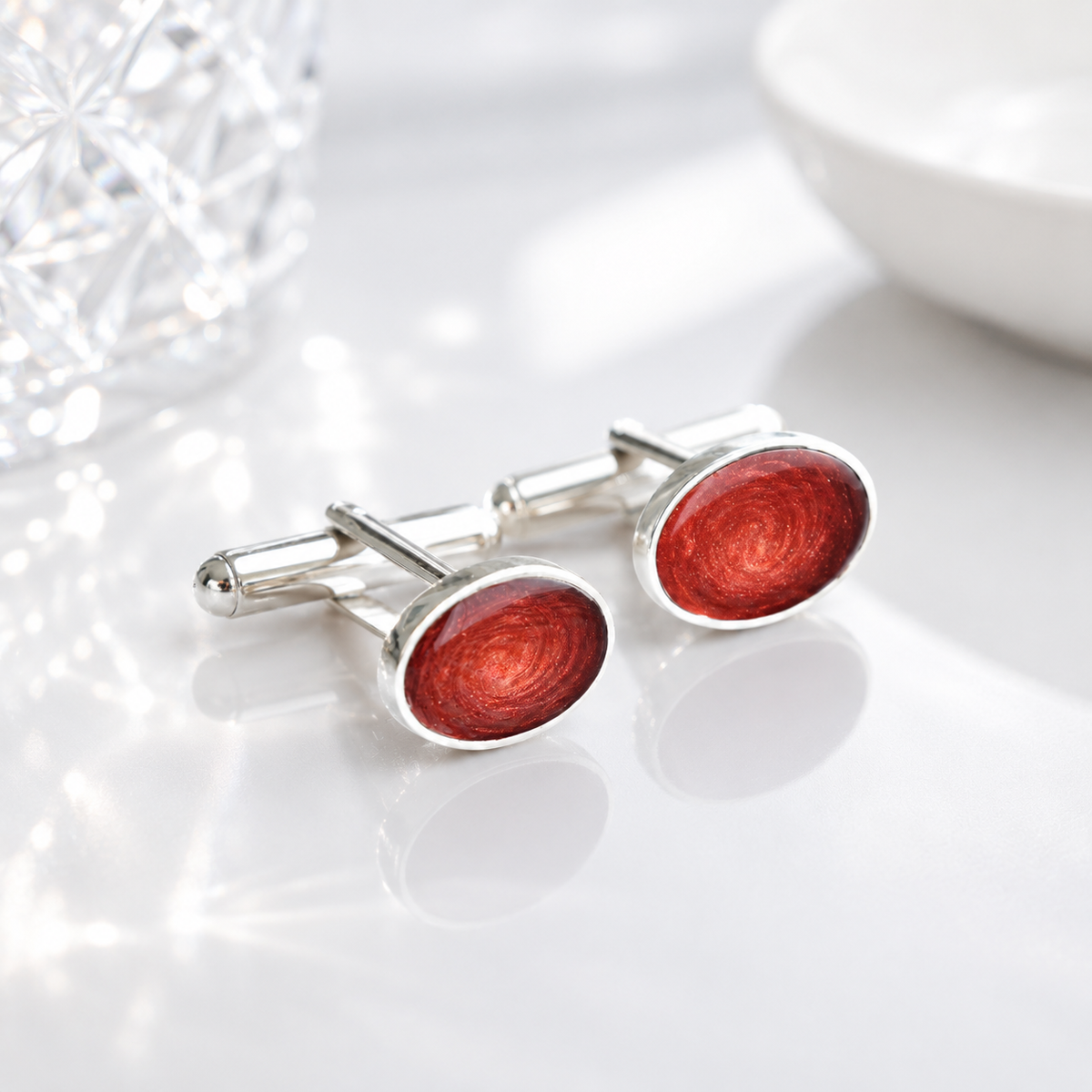 Oval Stud Cufflinks