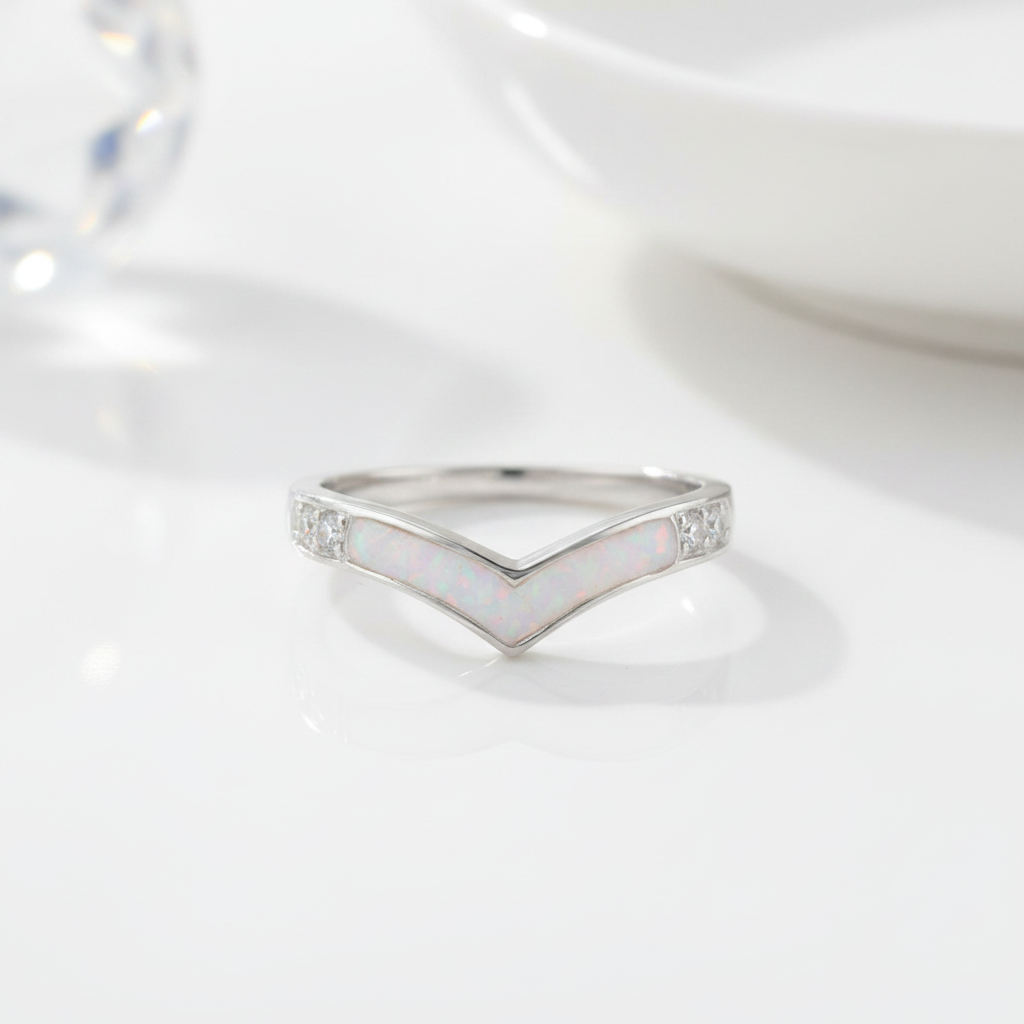 CZ Wishbone Ring