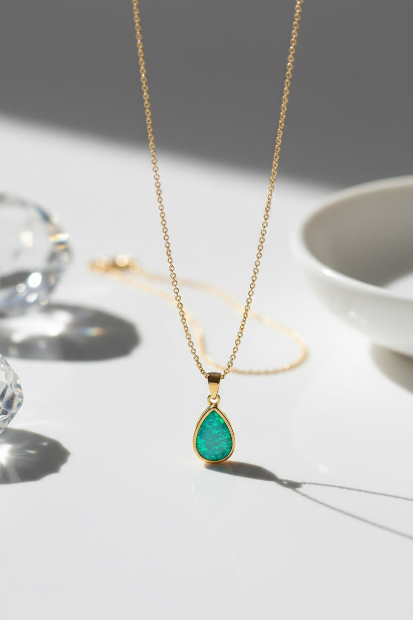 Teardrop Pendant 18ct Gold PVD