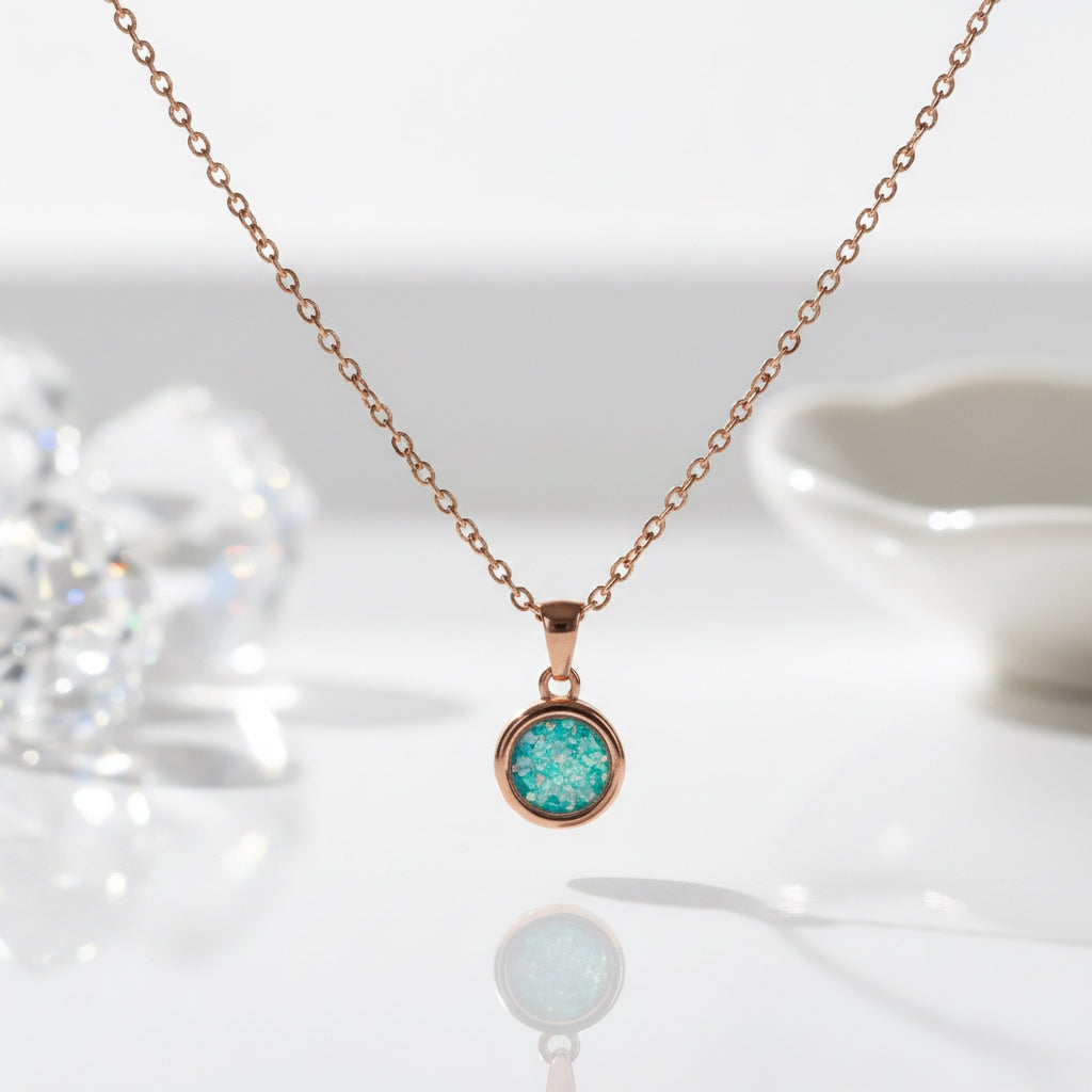 Circle Pendant Rose Gold 18ct PVD