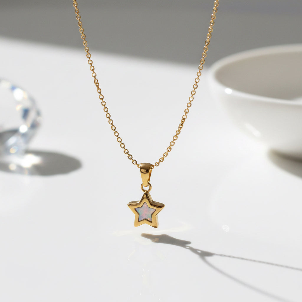 Mini Star Pendant 18ct Gold PVD