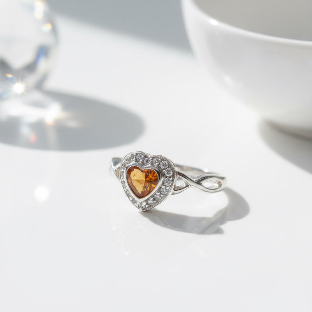 Heart Halo Ring
