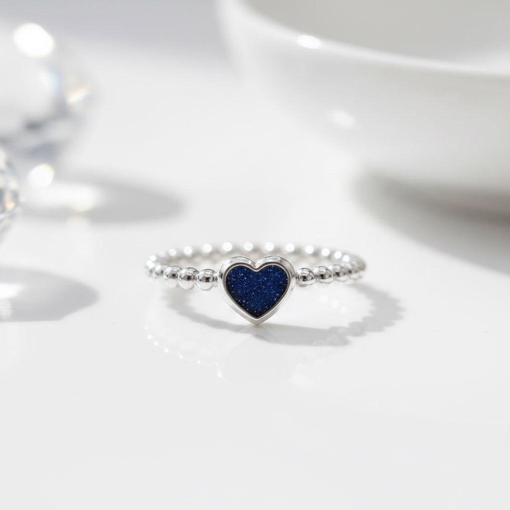 Petite Heart Twist Ring
