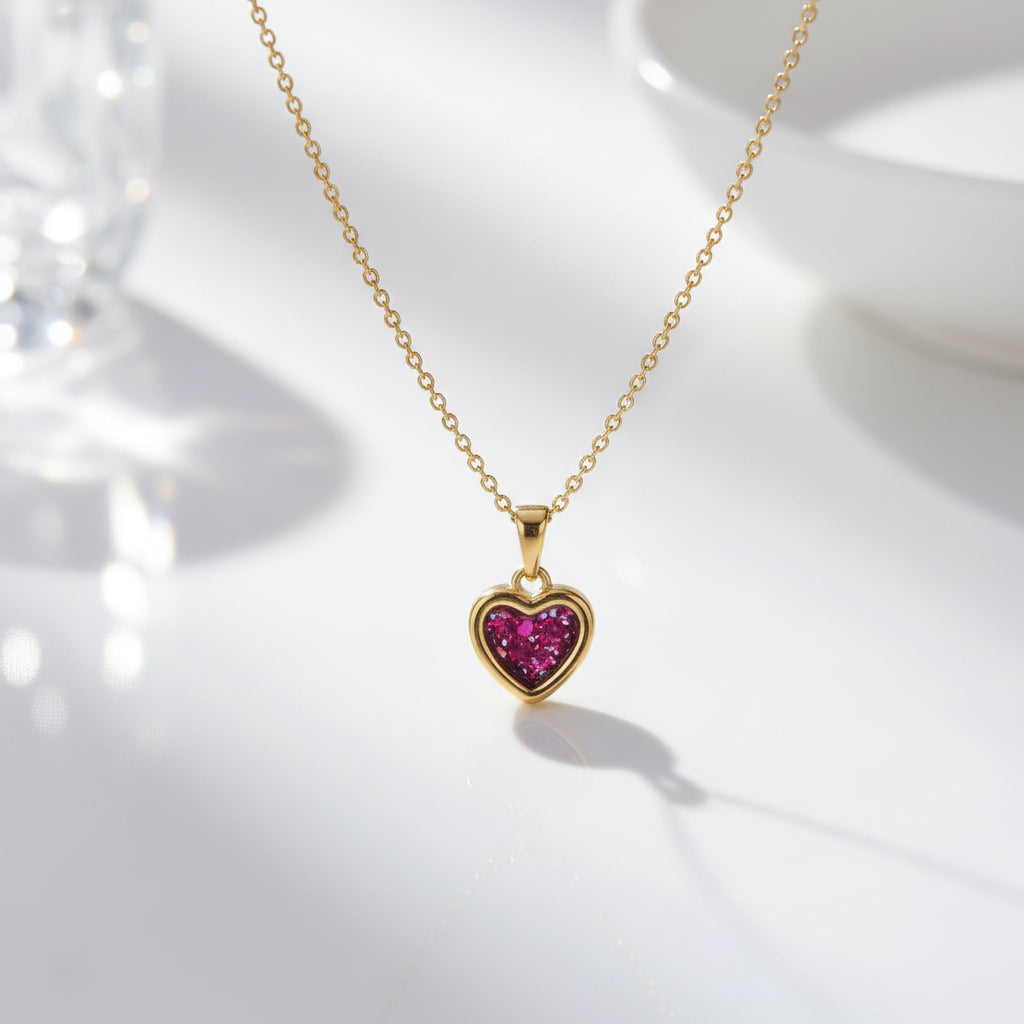 Heart Pendant 18ct Gold PVD