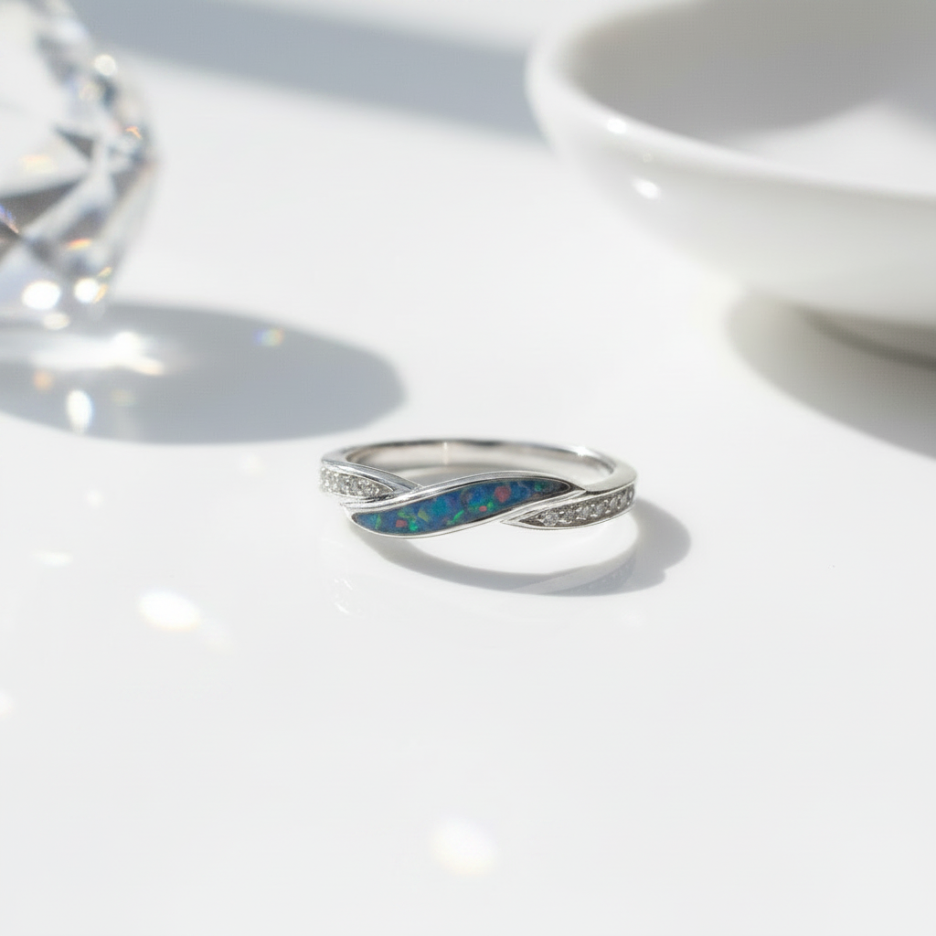 Wave Eternity Ring