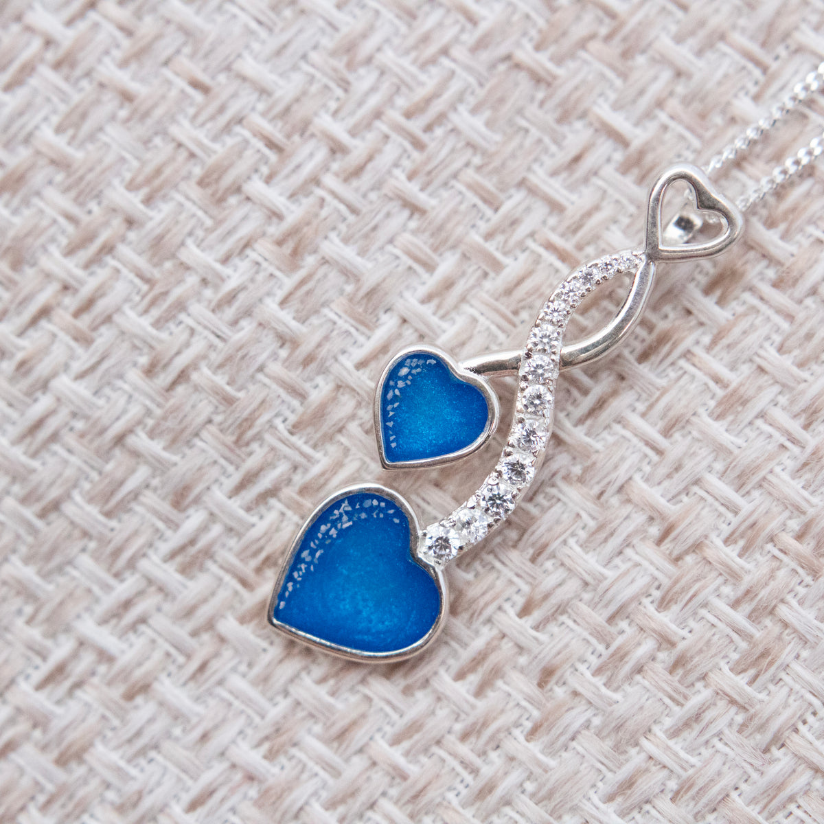 Elizabeth Double Heart Pendant