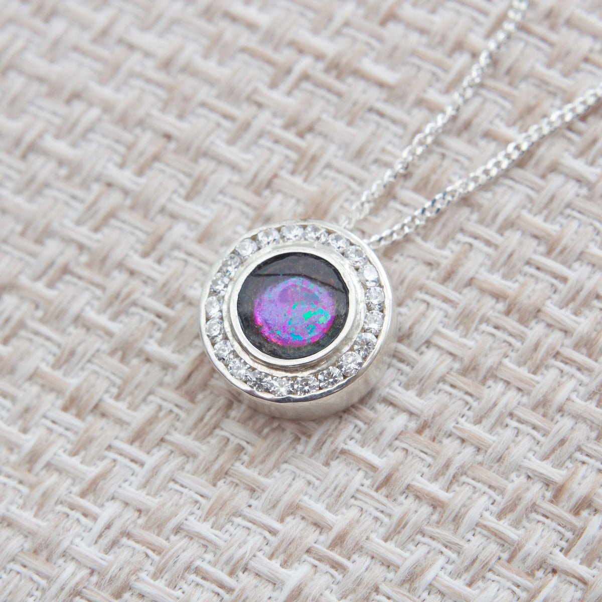 Thelma CZ Circle Pendant