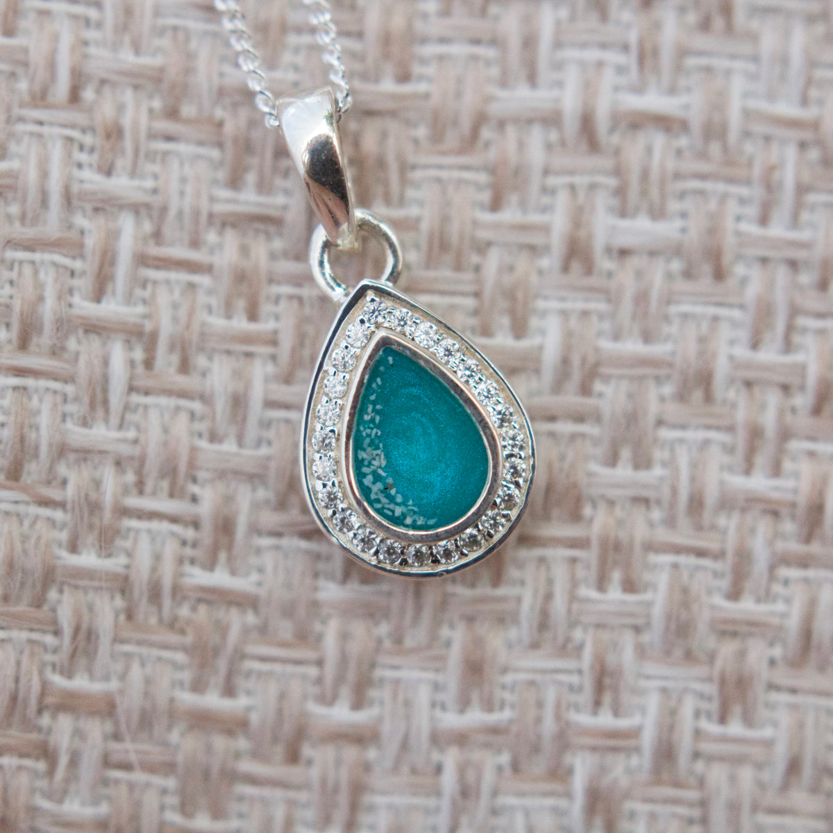 Margot Halo Teardrop Pendant