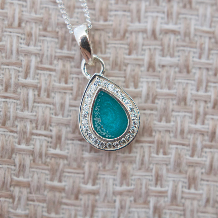 Margot Halo Teardrop Pendant