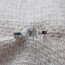 Emerald Halo Ring
