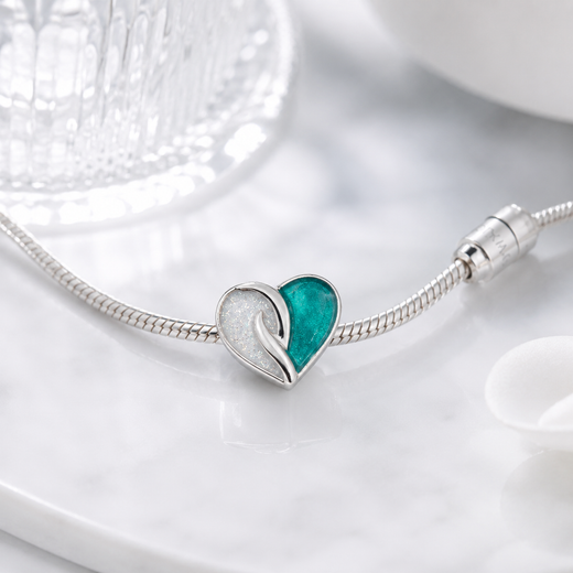 Double Heart Stainless Steel Charm