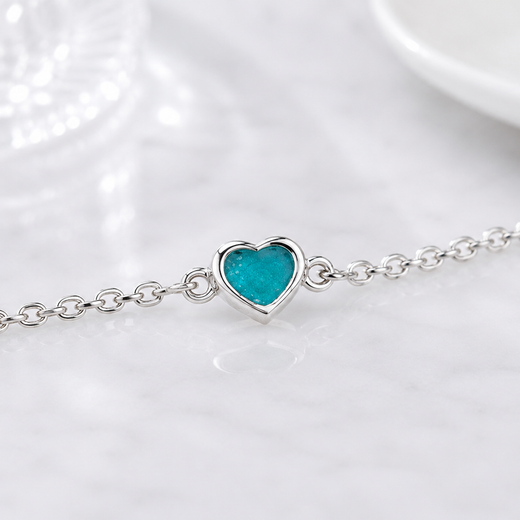 Adjustable Heart Keepsake Bracelet