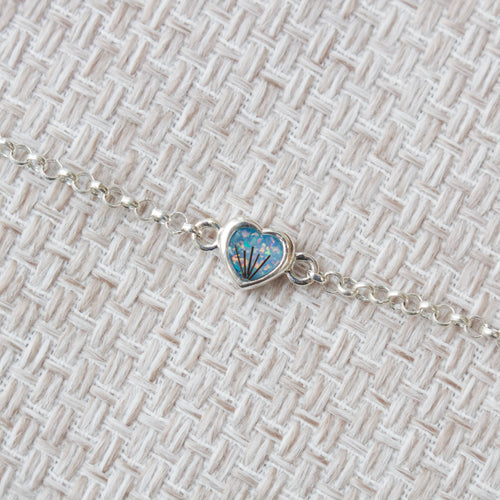 Adjustable Heart Keepsake Bracelet