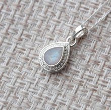Teardrop Halo Pendant
