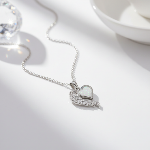 Angel Wing Stainless Steel Necklace