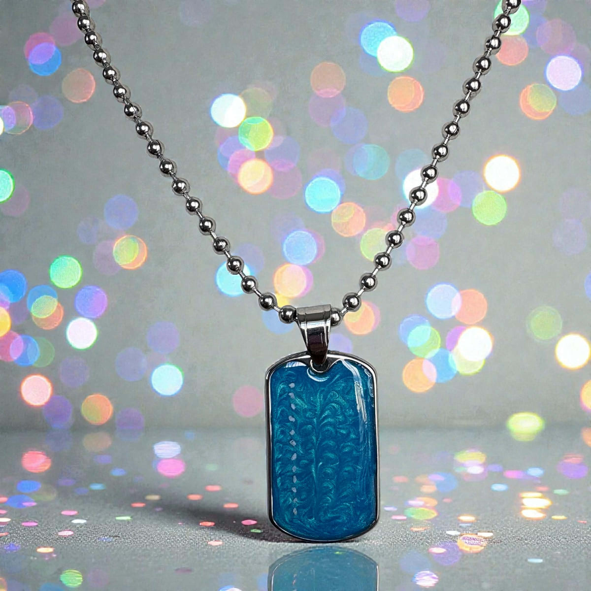 Mens Stainless Steel Dogtag Pendant