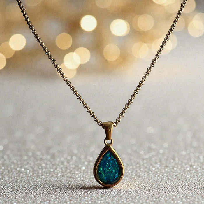 Teardrop Pendant 18ct Gold PVD