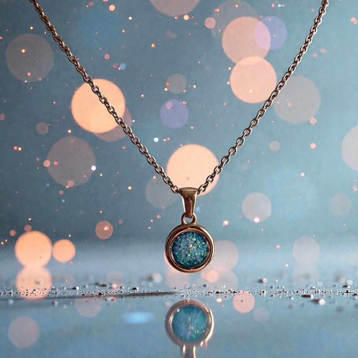 Circle Pendant Rose Gold 18ct PVD