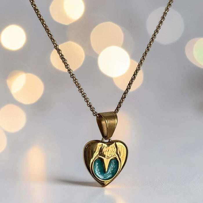 Horse Hoof Pendant 18ct Gold PVD