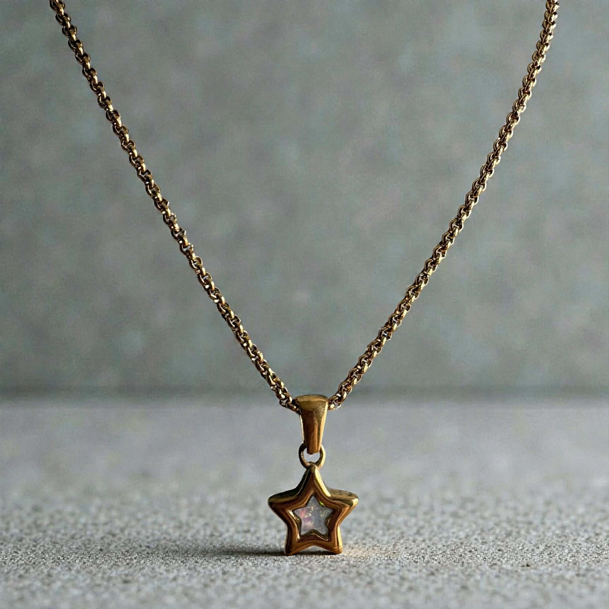 Mini Star Pendant 18ct Gold PVD