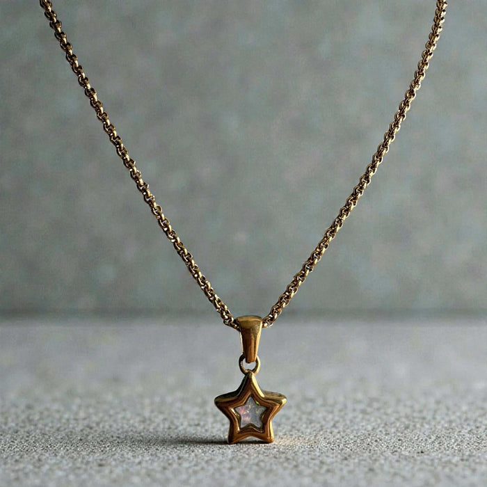 Mini Star Pendant 18ct Gold PVD