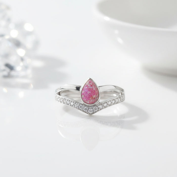 Teardrop Wishbone Ring