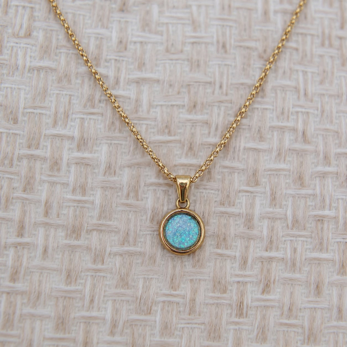 Circle Pendant 18ct Gold PVD