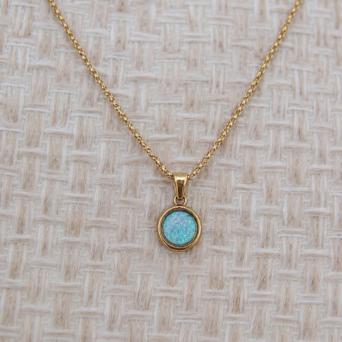 Circle Pendant 18ct Gold PVD