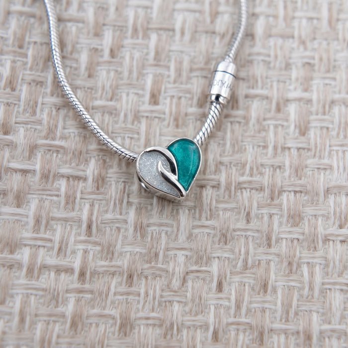 Double Heart Stainless Steel Charm