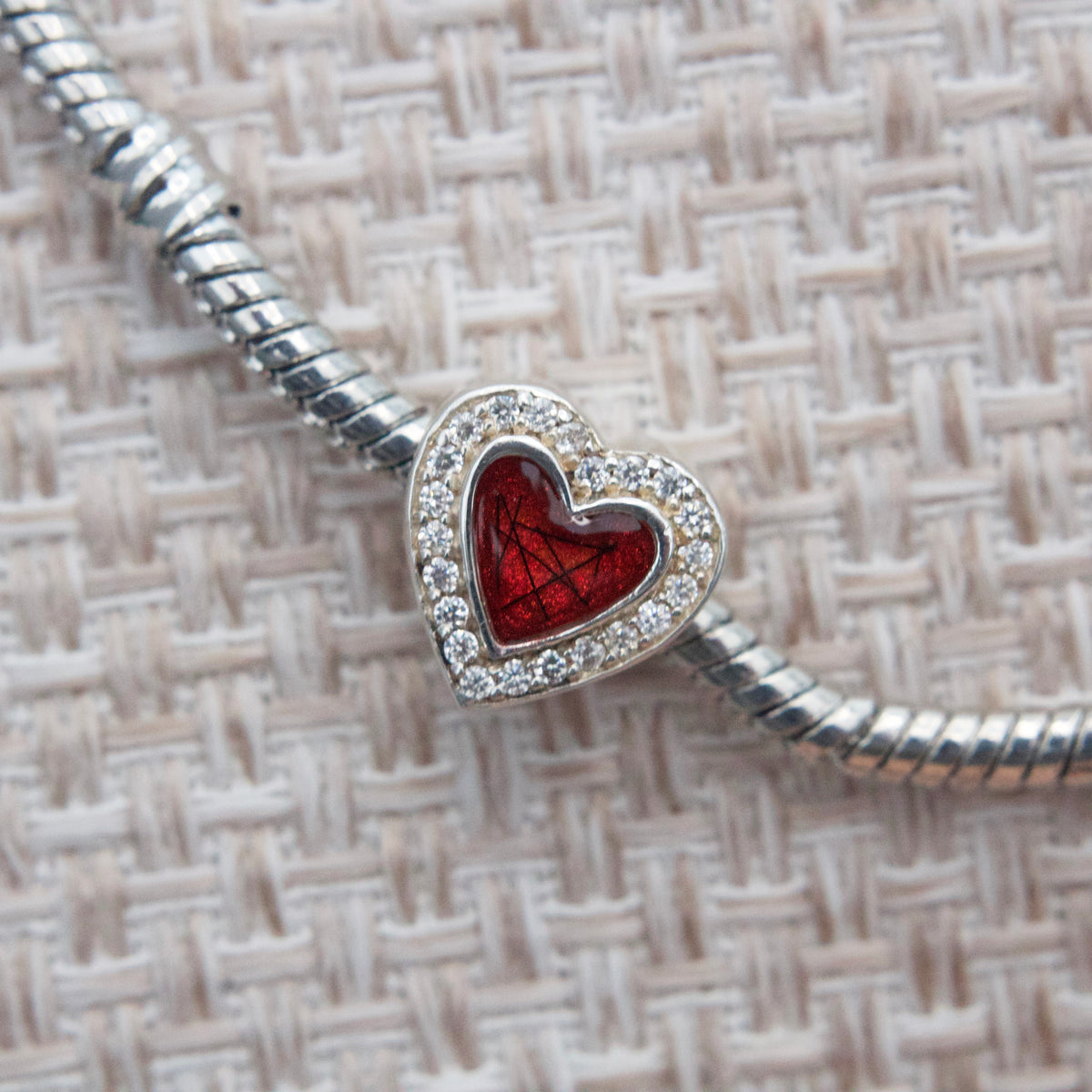 Everly Crystal Heart Charm