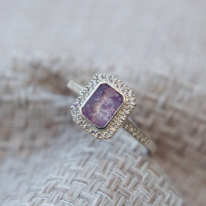 Gabriella Cushion Halo Ring
