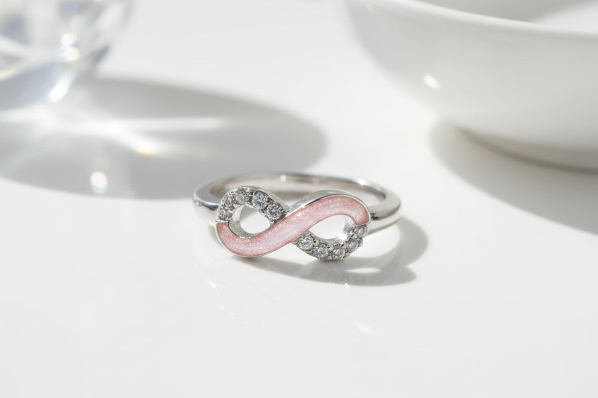 Crystal Infinity Ring